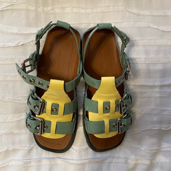 Brand new miu miu t-strap buckle sandals - Picture 9 of 12